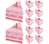 TOPPERFUN Cajas de Papel Triangulares para Golosinas Forma de Pastel 20 Piezas Rosa Mil Capas Ideales para Fiestas de Cumpleaños y Bodas Contenedores para Dulces y Pequeños Regalos