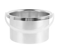 TOPPERFUN Calentador de Cera Olla de Aluminio de 105 MM Diámetro Interior para Depilación Profesional y Uso en Terapia Cera Color Plateado Resistente