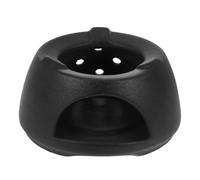 TOPPERFUN Calentador de Tetera de Cerámica Negra con Base para Vela Soporte Multifuncional para Té Café y Alimentos para Hogar Oficina y Tiendas