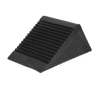 TOPPERFUN Calzo de Rueda Pequeño de Goma Negro 125x75x60 Mm, Tope Antideslizante Portátil para Coches y Camiones, Bloque Inmovilizador Resistente para Neumáticos, Adecuado para Viajes