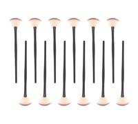 TOPPERFUN Cepillo Facial en Abanico para Mascarilla 12 Piezas Pequeño Negro, Herramienta Aplicadora de Belleza para Cuidado Piel, Pincel de Maquillaje para Salón y Uso Diario