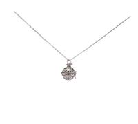 TOPPERFUN Collar Colgante Difusor de Aromaterapia Medallón Hueco de Cobre Antiguo para Mujer Obsequio Romántico Uso Diario Ajustable Grande Estilo Retro