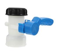 TOPPERFUN Conector de Válvula de Mariposa Dn40 para Tanque Ibc de 1000 L, Accesorio de Pe Manual y Diámetro de Entrada de 62 Mm para Procesos Industriales Color Aleatorio