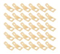 TOPPERFUN Conectores de Horquilla Macho de Latón 1/4 100 Unidades Adaptadores Enchufables para Cableado de Audio Automoción Vehículos Recreativos y Sistemas Eléctricos Marinos