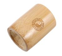 TOPPERFUN Cubo de Adivinación I Ching de Madera 64 Palos, Organizador Compacto para Juego de Adivinación Vintage y Decoración Feng Shui, Accesorio Portátil para Uso en Viajes y Hogar