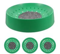 TOPPERFUN Cuenco para Nido de Paloma 4 Unidades Cuenco Reemplazable para Incubación de Aves de Compañía Bandeja para Huevos ABS Verde Malla Protectora para Jaula