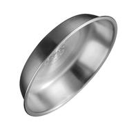 TOPPERFUN Cuencos para Sopa y Platos para Cocinar al Vapor Acero Inoxidable 18 CM Acabado Mate para Uso Doméstico