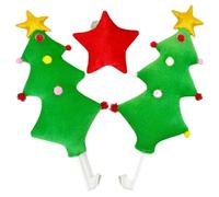 TOPPERFUN Decoración de Coche Asta de Ciervo Decoración de Navidad para Coche Estrella de Navidad Adorno de Vehículo de Juego para Fiesta