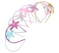 TOPPERFUN Diadema con Figura Marina para Niña Pequeña, 8 Piezas de Plástico Fácil de Poner, Accesorios para Pelo Diseño Náutico para Vestido Diario o Fiesta Color Aleatorio