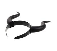 TOPPERFUN Diadema Cuernos de Demonio Negra para Adultos Accesorio Gótico para Disfraz de Halloween Cosplay y Fiestas Temáticas Diadema Ligera y Cómoda Diseño Ergonómico