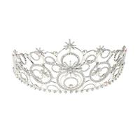 TOPPERFUN Diadema de Boda Princesa con Gemas de Imitación Accesorios para Cabello de Novia en Ceremonias de Boda y Fiestas de Cumpleaños