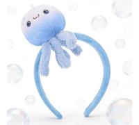 TOPPERFUN Diadema de medusas azules, diadema de peluche, diseño de animales marinos, Halloween, cosplay, accesorio para fiestas