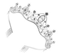 TOPPERFUN Diadema de Tiara para Novia Boda Tiaras de Desfile Accesorios de Boda Tocado para Ceremonia de Graduación