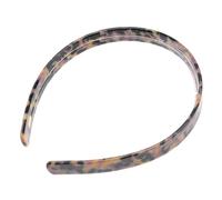 TOPPERFUN Diadema Para Lavar El Rostro Antideslizante De Acetato Con Diseño Único y Dientes Accesorio Femenino Cuidado Del Cabello Para Uso Diario y Fiestas Color Marrón Carey