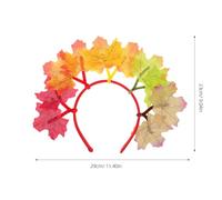 TOPPERFUN Diademas de Acción de Gracias 2 Piezas Diadema de Hojas de Arce Decorativas en Tonos Otoñales Accesorio Ligero y Flexible para Fiesta de Otoño Reuniones Familiares y Fotos