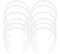 TOPPERFUN Diademas de Plástico Finas para Niñas y Mujeres, 12 Unidades, Lisas y Flexibles, Ideales para Manualidades, Uso Diario, Eventos Obsequios y Accesorios de Cabello