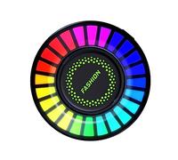 TOPPERFUN Difusor De Fragancia Para Coche Clip Ventilación Led Rgb 100 Modos Luz Ambiental Control De Voz Iluminación Multicolor Aroma Para Coches