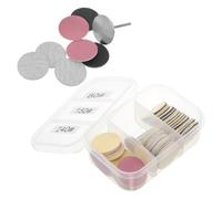 TOPPERFUN Discos de Lijado para Manicura y Pedicura 25mm, Juego de 60 Unidades Grano 80/150/240, Papel Abrasivo para Cuidado de Uñas y Eliminación de Piel Muerta, Repuesto Compatible Lima