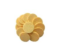 TOPPERFUN Discos Desmaquillantes de Esponja de Celulosa Comprimida 20 Piezas, Redondos 70×8 Mm, Color Piel, Almohadillas para Limpieza Facial y Exfoliación Diaria, Ideales para