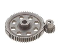 TOPPERFUN Engranaje Metálico para Coche RC 1:10, Acero Duradero 17t y 64t, Repuesto para Vehículo de Control Remoto, Adecuado para Manejo Estable en Terrenos Variados