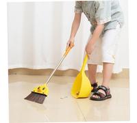 TOPPERFUN Escoba Infantil Pequeña Diseño de Amarillo Herramienta de Limpieza para Actividades de Padres Hijos y Enseñanza del