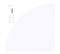 TOPPERFUN Estantería de Esquina de Pared de 22 Cm, Soporte Triangular de Madera Plástica para Almacenamiento, Estante Flotante Multifuncional para Cocina, Baño y Oficina