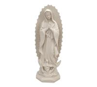 TOPPERFUN Estatua de Resina Virgen María Pequeña y Portátil Adorno Religioso Católico Detallado para Decoración de Hogar y Iglesia Escultura Espiritual para Sala y Mesa
