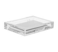 TOPPERFUN Estuche de Maquillaje Transparente Soporte Magnético para Sombras de Ojos, Paleta Vacía para Sombras, Iluminadores y Rubores, Caja Portátil Ligera para Viaje y Uso Diario