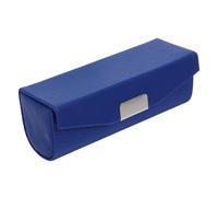 TOPPERFUN Estuche Pequeño para Lápiz Labial de PU en Color Azul Real Textura de Piel de Lychee, Compacto y Portátil, para Mujer, Uso Diario y Viaje, sin Forro Incluido Color Aleatorio