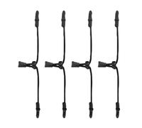 TOPPERFUN Extensor Ajustable para 4 Piezas Negro Correa Antideslizante de Material Duradero Sujetador Cómodo para Aliviar Presión Orejas Uso Práctico Exteriores y Trabajo