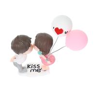 TOPPERFUN Figurita De Pareja Adorno De Carro Para Dashboard Estatua De Amor Globo Decoración Hogar y Romántico San Valentín