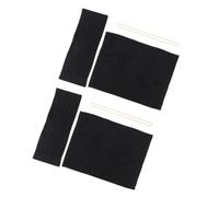 TOPPERFUN Fundas de Lona Negras para Silla de Director 2 Unidades, Reemplazo Asiento Plegable Resistente para Camping y Jardín, Tela Duradera para Reparación de Sillas de Cine