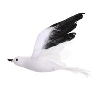 TOPPERFUN Gaviota Colgante Artificial Adorno Decorativo para Bodas Fiestas y árboles de Navidad Modelo de decoración de Gaviota White 1Pc tamaño S 9.8X8.7X1.8 Pulgadas