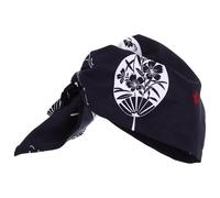 TOPPERFUN Gorro de Cocina Japonés Ajustable Unisex, Pañuelo Azul Diseño de Abanico, Transpirable y Resistente a Grasa, Adecuado para Restaurantes de Sushi y Ramen, 1 Unidad