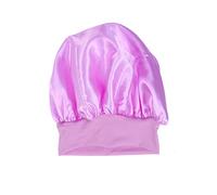 TOPPERFUN Gorro De Dormir De Satén Con Banda Elástica Lateral Ancha Para Pérdida De Cabello Quimioterapia y Otros Usos Para Mujeres y Niñas Morado