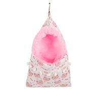 TOPPERFUN Hamaca Colgante para Mascotas Pequeñas Diseño de Saco de Dormir Tipo Capa, Algodón y Lona, Cama Cómoda y Decorativa para Ratas y Ratones