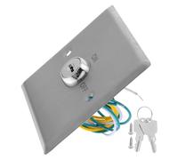 TOPPERFUN Interruptor de Llave de Control de Acceso de Acero Inoxidable Resistente Intemperie Botón de Emergencia para Puerta Automática Sistema de Seguridad Industrial Botón Pulsar para