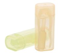 TOPPERFUN Juego de 2 Herramientas Aplicadoras para Lentes de Contacto con Pinzas de Punta Blanda y Ventosa de Silicona, Color Amarillo y Verde, Accesorio Compacto para Extracción E