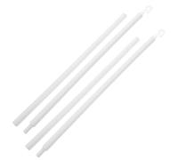 TOPPERFUN Juego de 2 Varillas Extensibles para Cortinas de 60 Cm Soporte Doble Barra de Cortina en Acrílico Blanco Accesorios para Persianas de Alta Resistencia Uso en Hogar y Oficina