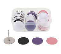 TOPPERFUN Juego de Discos de Lijado para Pedicura de Pies, Exfoliador de Células Muertas Lijas, y Herramienta Fácil para Uso en Casa