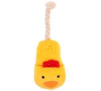 TOPPERFUN Juguete para Perros Masticar Chirriante de Felpa y Cuerda de Algodón, Tamaño Pequeño, Forma de Zapatilla Interactiva, Resistente al Desgaste, Adecuado para Cachorros y Limpieza