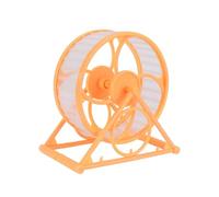 TOPPERFUN Juguete Rueda Silenciosa para Hámster y Animales Pequeños, Rueda de Ejercicio Rodamiento de 12,5 Cm, Color Amarillo para Jaula, Accesorio para Mantener Activo y Saludable a Tu