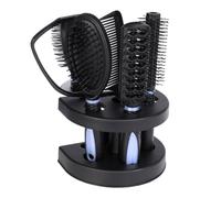 TOPPERFUN Kit de 5 Peines y Espejos Antiestáticos Cuidado del Cabello, Juego Profesional de Herramientas de Estilo en Color Azul, Tamaño Compacto Adecuado para Uso Doméstico y Viaje