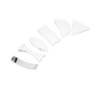 TOPPERFUN Kit de 6 Lentes Ópticas Material Didáctico para Física Lentes Convexas y Cóncavas Experimentos Ópticos Acrílico para Clases de Ciencias