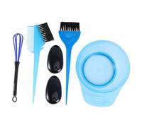 TOPPERFUN Kit para Teñir el Cabello 5 Piezas Azul Plástico Duradero Uso Profesional y Doméstico Bol para Mezclar Herramientas para Salón y Aplicación Fácil de Tinte