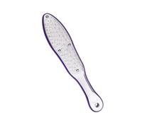 TOPPERFUN Lima para Pies y Escofina de Acero Inoxidable Doble Cara, Removedor de Callos y Piel Dura, Tamaño Pequeño, Herramienta Profesional para Cuidado Podológico en Casa, Color Plateado