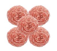 TOPPERFUN Limpiador de Puntas de Soldadura 5 Piezas Bola de Alambre de Cobre para Limpieza sin Agua, Herramienta de Limpieza de Cables para Soldadores, Eliminador de Residuos y Óxido