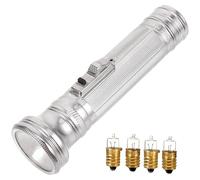 TOPPERFUN Linterna Pequeña Antigua de Metal Portátil sin Batería 5 Bombillas para Exteriores Camping Uso Manual Vintage 80s Estilo Retro