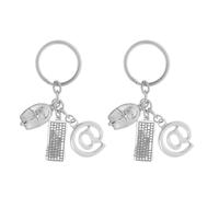 TOPPERFUN Llavero de Fiesta Temática Colgante de Ratón y Teclado, Aleación de Zinc Pulida, 2 Piezas para Decoración de Mochilas y Obsequio para Entusiastas de Tecnología