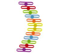 TOPPERFUN Marcadores de Copas de Silicona Fáciles de Limpiar y Resistentes en Forma de Anillo 12 Identificadores Reutilizables Color Aleatorio para Fiestas y Reuniones